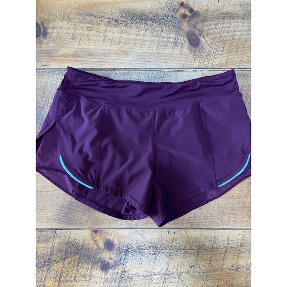 Womens Zyia Maroon Mesh Energy‎ Highrise Reflective Running Shorts Lined Size L - Picture 1 of 7